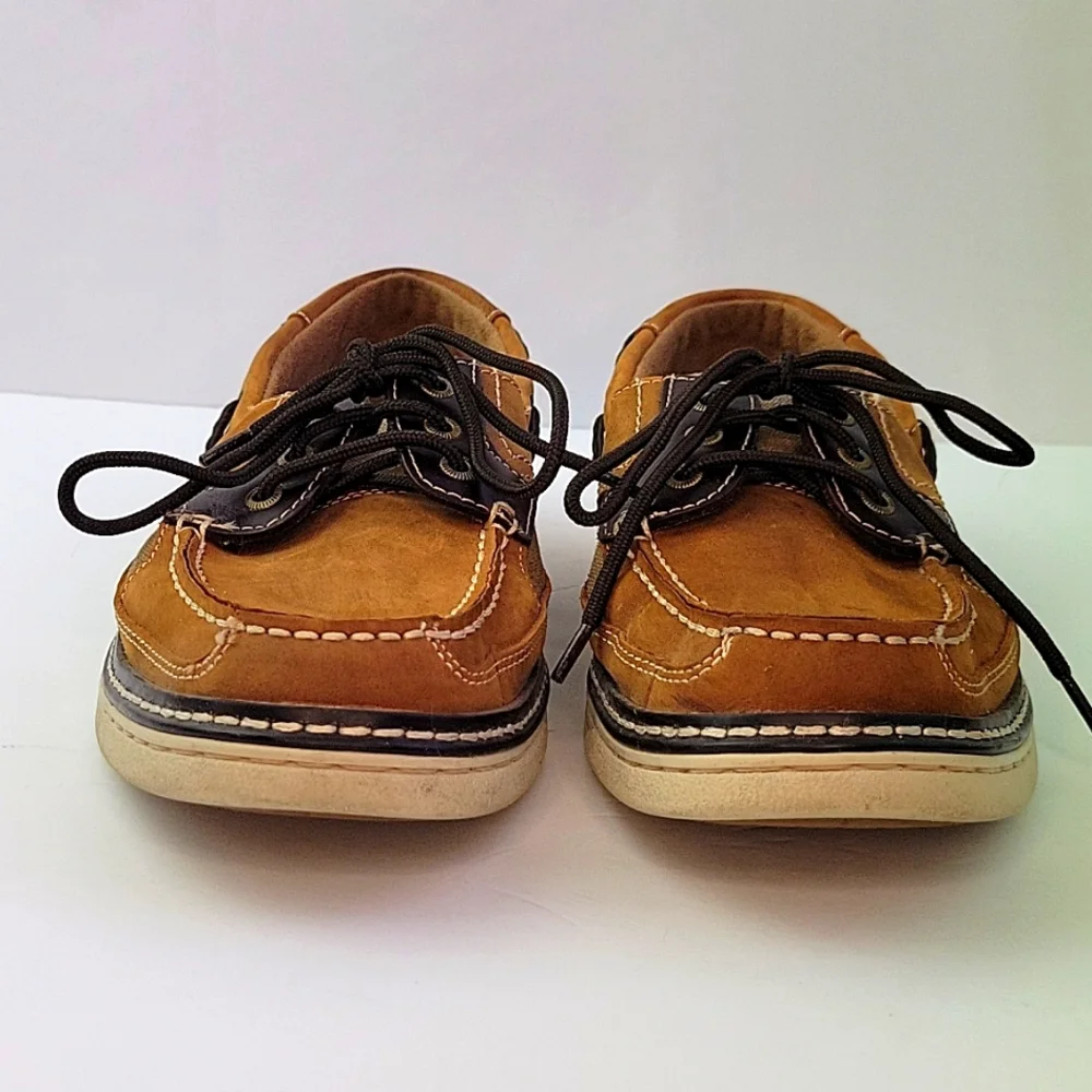Eddie Bauer Carson Boat Shoe Tan Size 10.5
